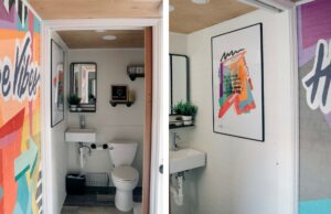 Bathroom inside Hope Vibes Hope Tank vehicle