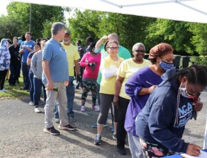 Volunteers Checking In at Live United Day